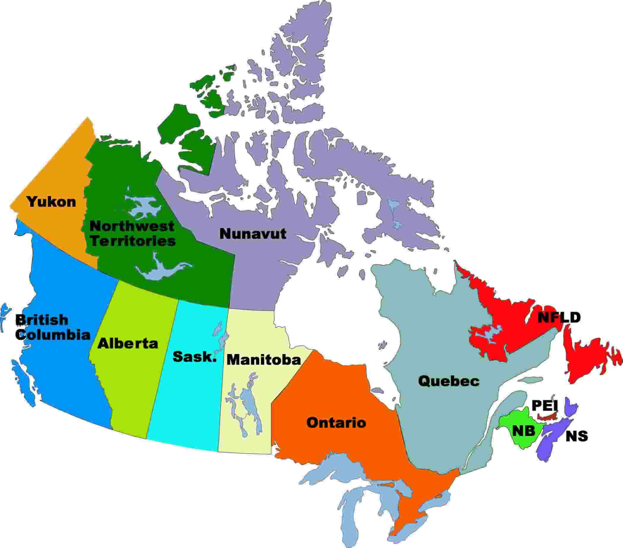 The North America Map